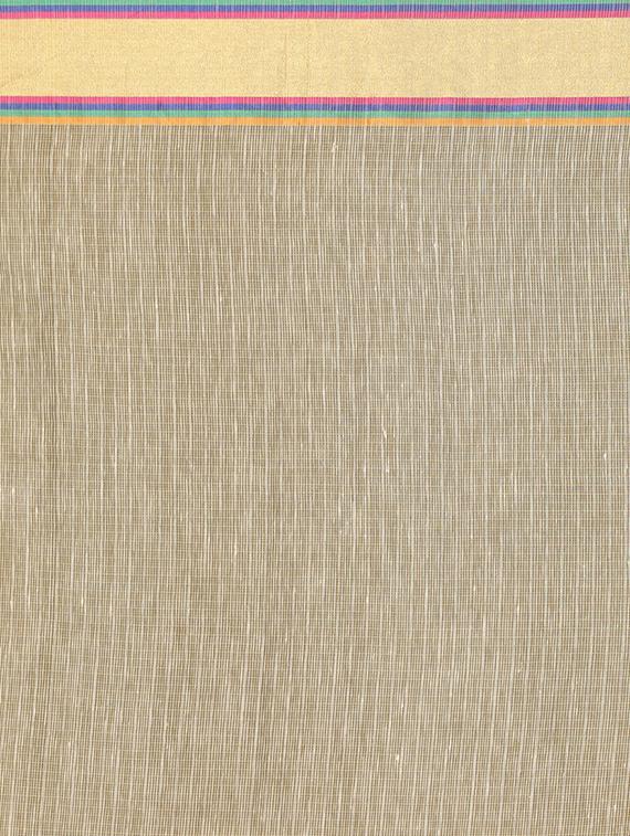 gold linen blend banarasi saree with blouse - 21271560 - Standard Image - 4