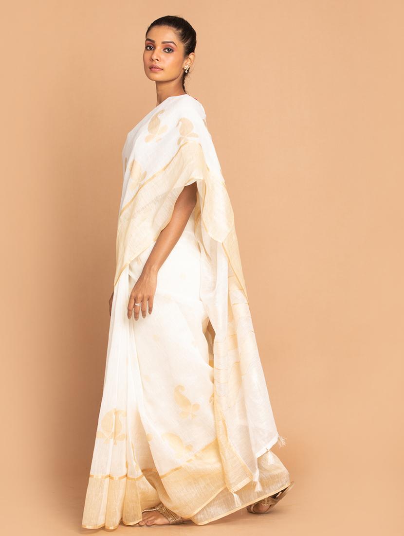 women self design handloom saree with blouse - 21271572 - Standard Image - 1