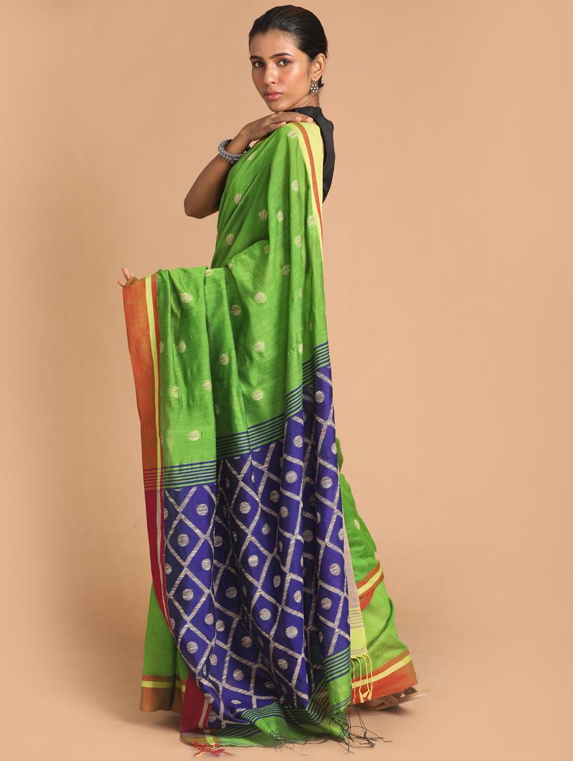women cotton handloom saree with blouse - 21271821 - Standard Image - 1