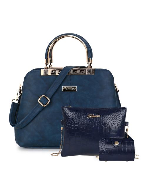 leatherette (pu) combo handbag - 21273739 -  Standard Image - 0