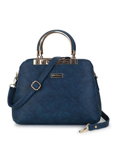 solid leatherette (pu) handbag - 21273768 - Standard Image - 0
