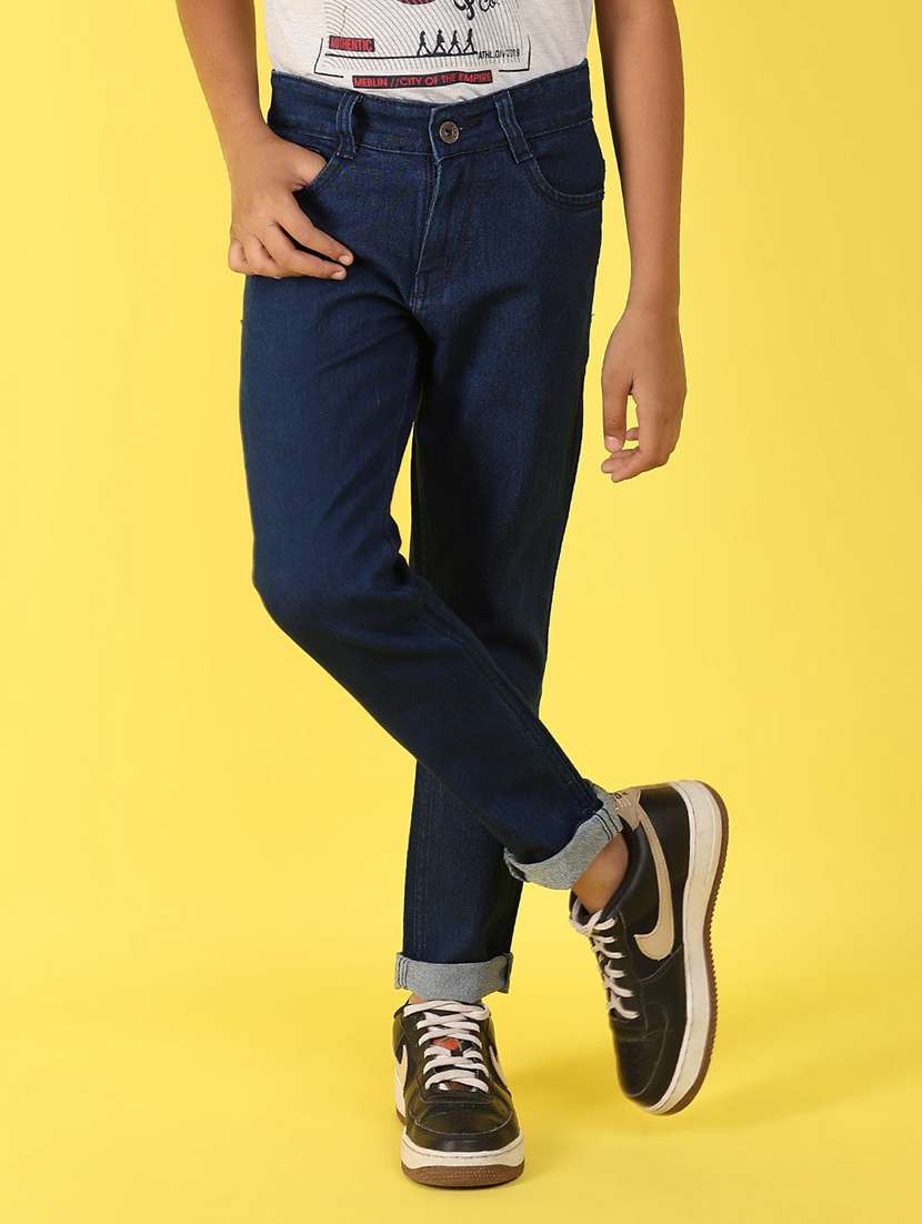 blue denim plain jean
