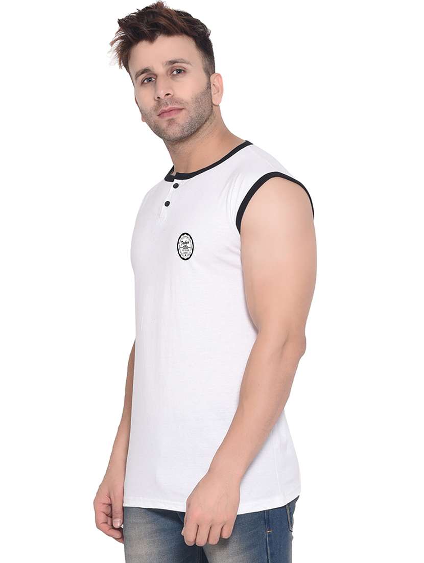 men plain sleeveless t-shirt - 21274801 -  Standard Image - 1