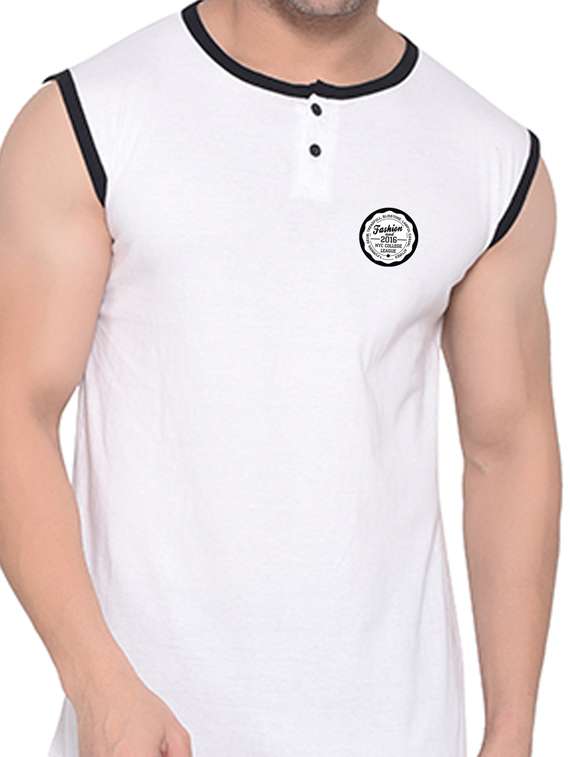 men plain sleeveless t-shirt - 21274801 -  Standard Image - 4