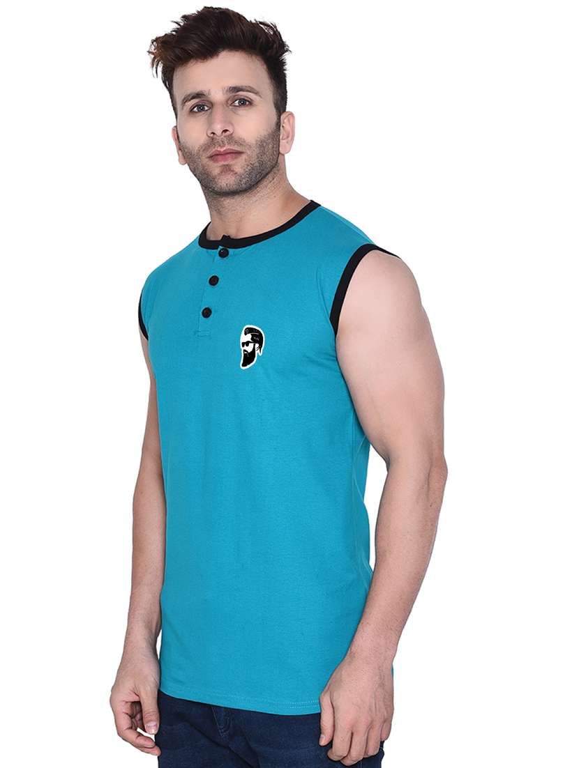 men plain sleeveless t-shirt - 21274811 - Standard Image - 1
