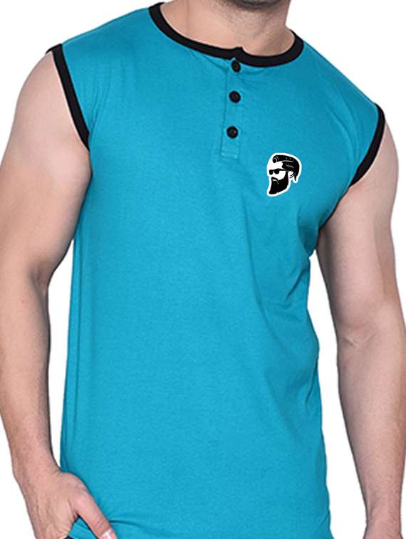 men plain sleeveless t-shirt - 21274811 - Standard Image - 4