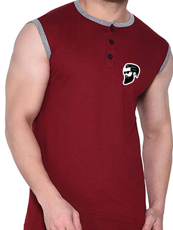 men plain sleeveless t-shirt - 21274814 - Standard Image - 4