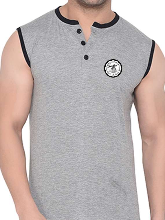 men plain sleeveless t-shirt - 21274820 - Standard Image - 4