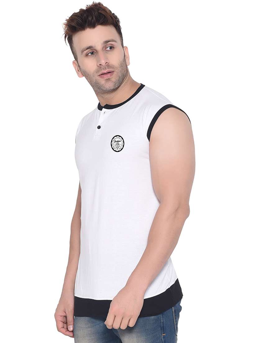 men plain sleeveless t-shirt - 21274821 - Standard Image - 1