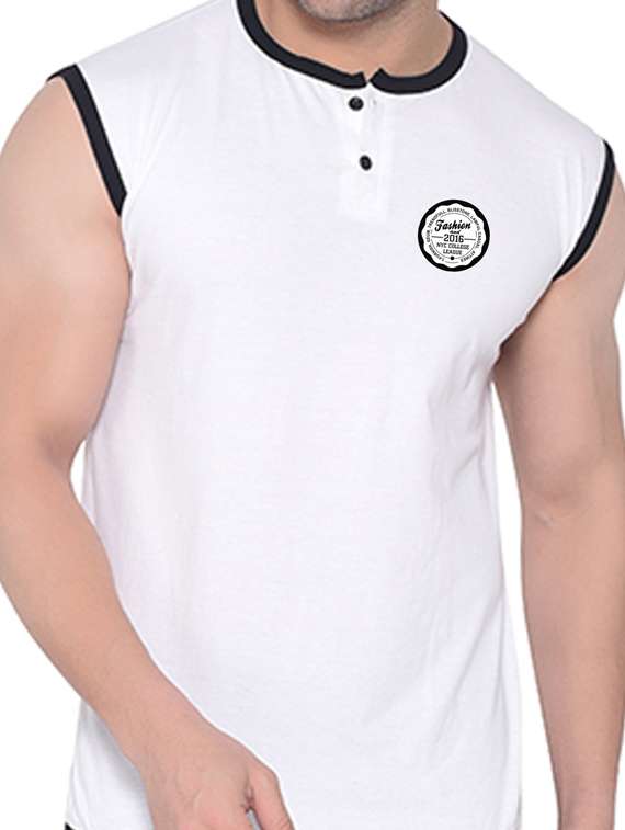 men plain sleeveless t-shirt - 21274821 - Standard Image - 4
