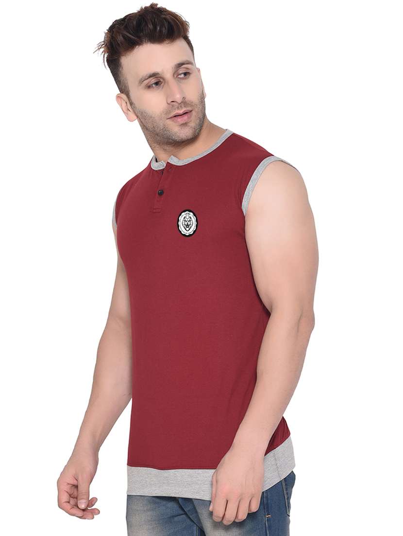 men plain sleeveless t-shirt - 21274826 - Standard Image - 1