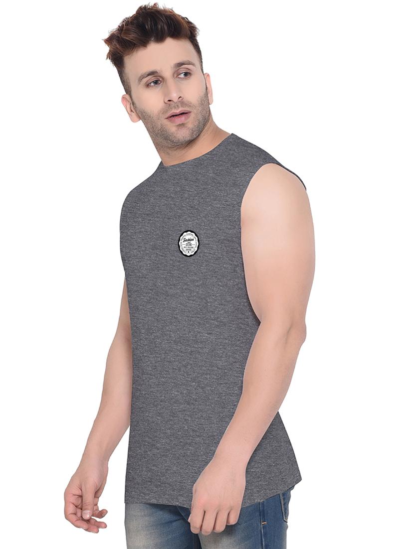 men plain sleeveless t-shirt - 21274842 -  Standard Image - 1