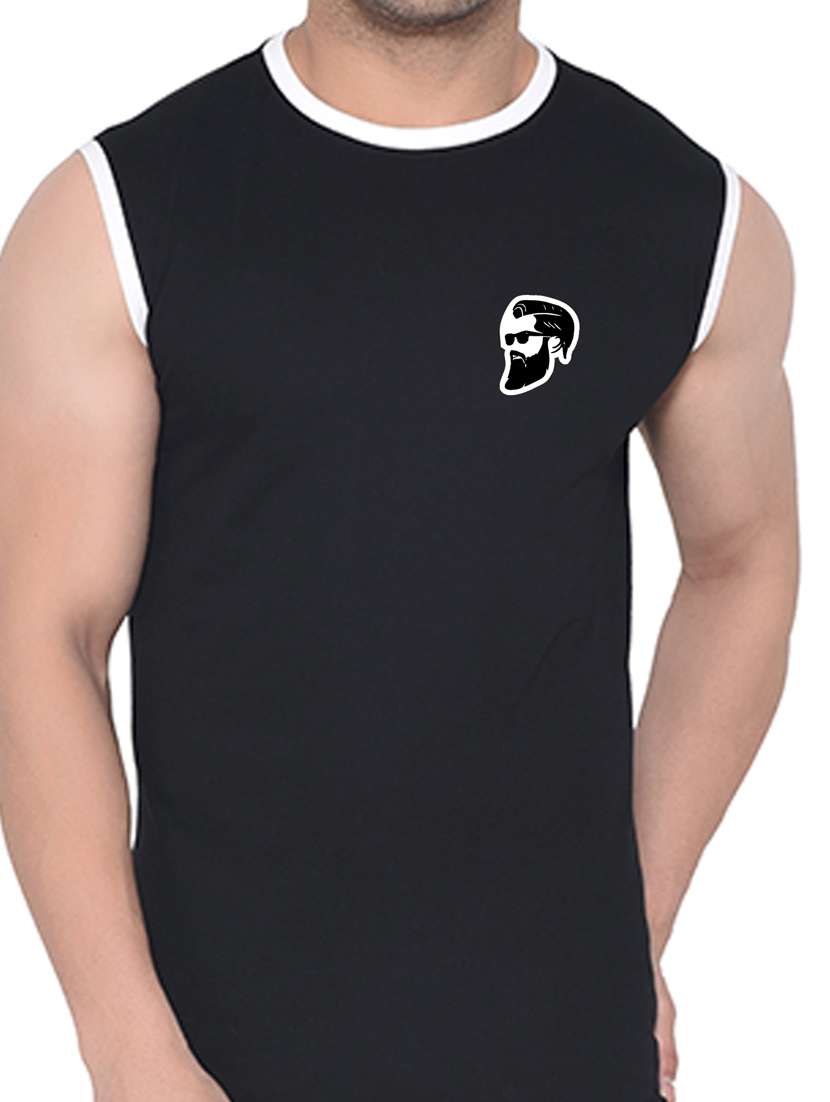 men plain sleeveless t-shirt - 21274884 -  Standard Image - 4