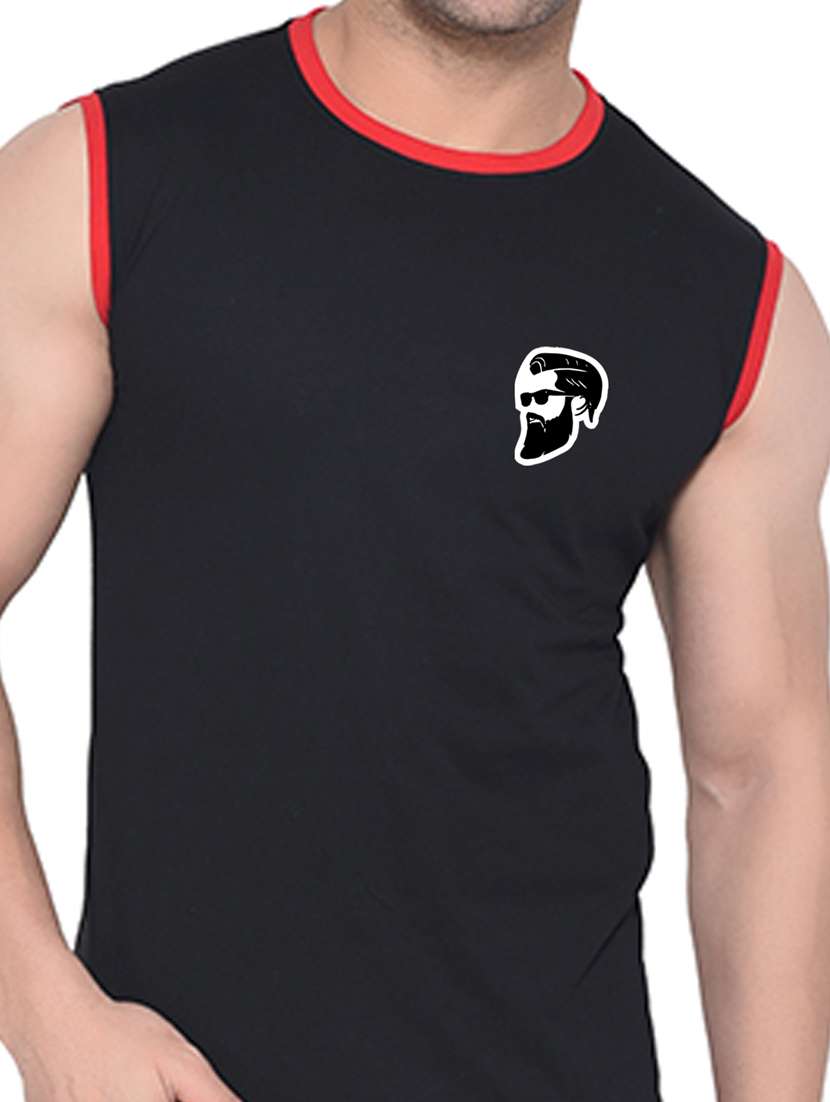 men plain sleeveless t-shirt - 21274900 -  Standard Image - 4