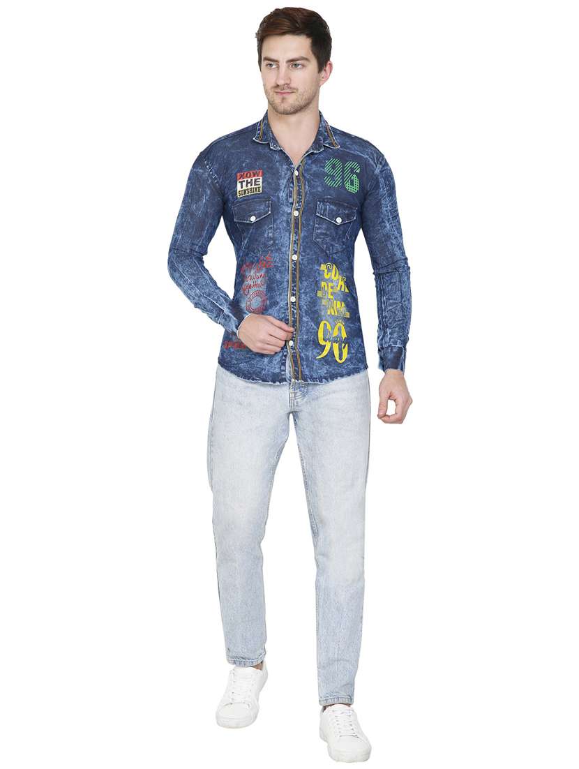 men printed casual shirt - 21275086 - Standard Image - 4