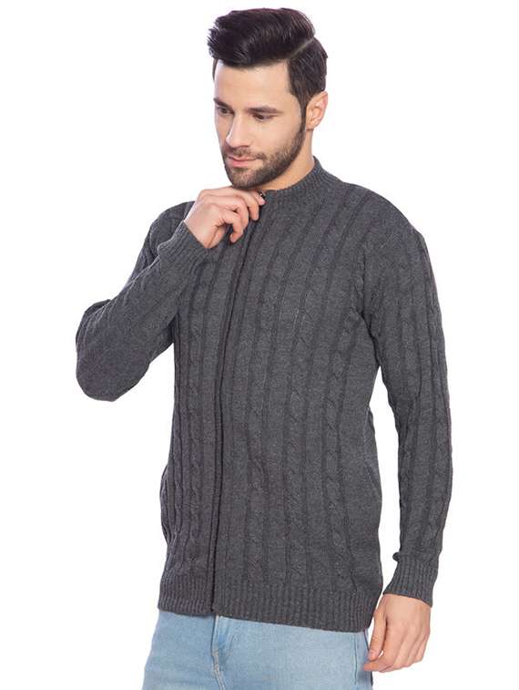 men self design cardigans - 21275137 -  Standard Image - 1