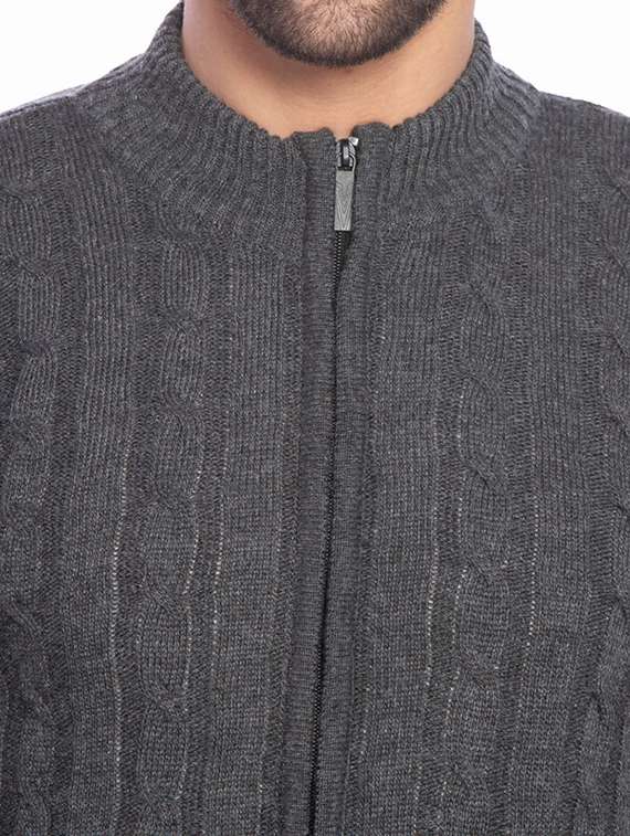 men self design cardigans - 21275137 - Standard Image - 4