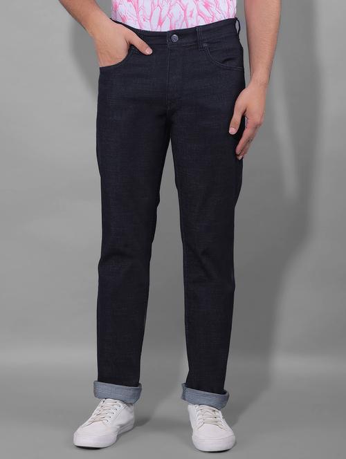 men mid rise plain denim jeans - 21275209 - Standard Image - 0