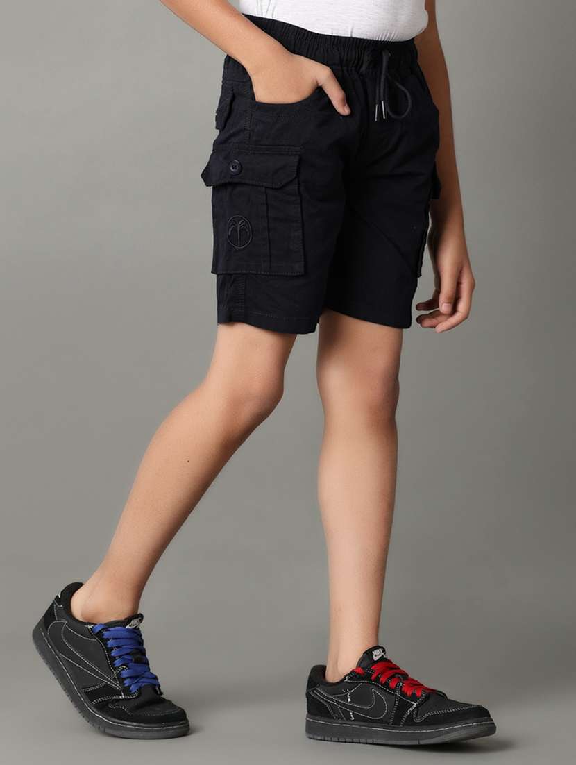 boys mid-rise solid three-fourth - 21275268 -  Standard Image - 1