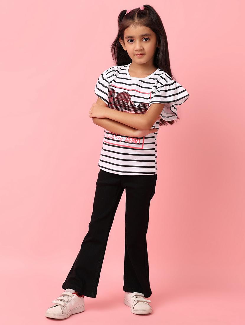 girls mid rise plain jeans - 21275321 - Standard Image - 4