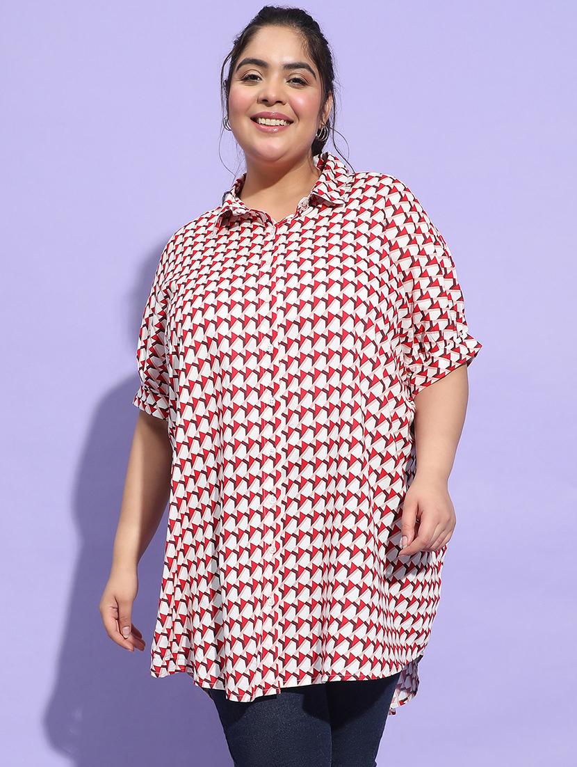 plus size woman collared shirt - 21275420 - Standard Image - 1