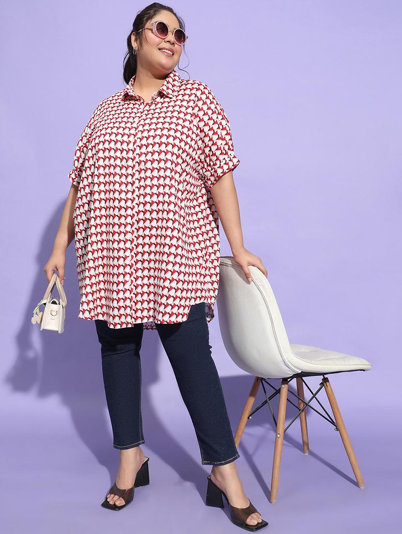 plus size woman collared shirt - 21275420 - Standard Image - 4