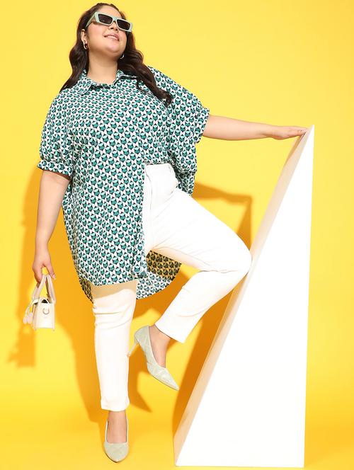 plus size woman collared shirt - 21275421 - Standard Image - 0