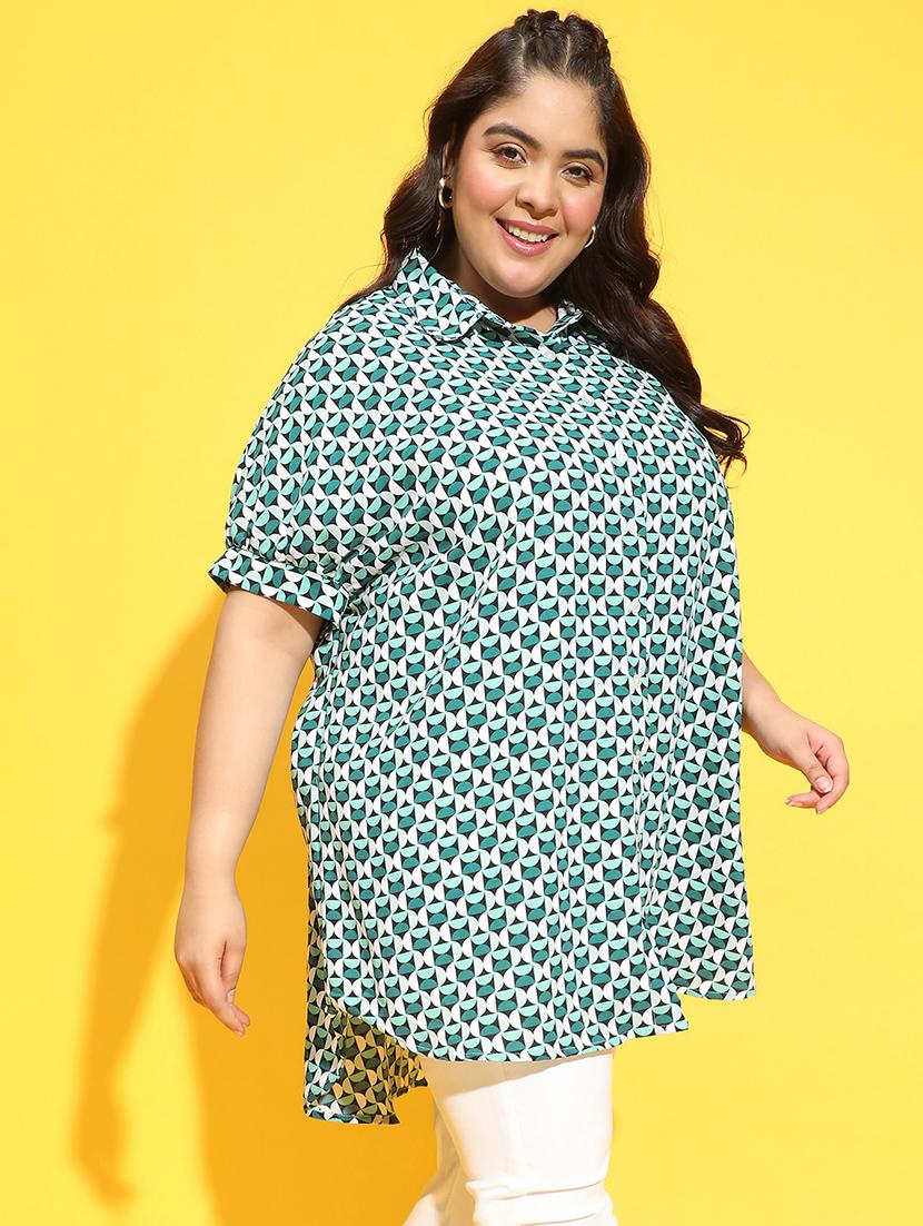 plus size woman collared shirt - 21275421 - Standard Image - 1