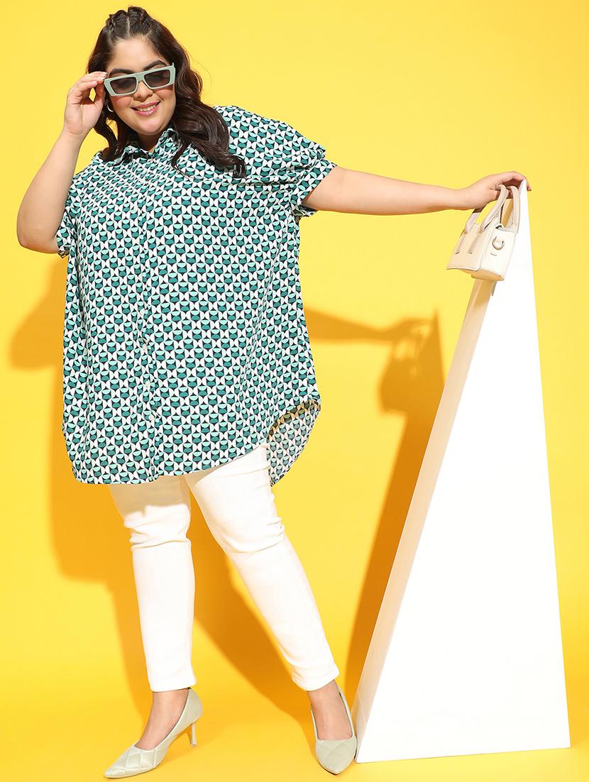 plus size woman collared shirt - 21275421 - Standard Image - 4