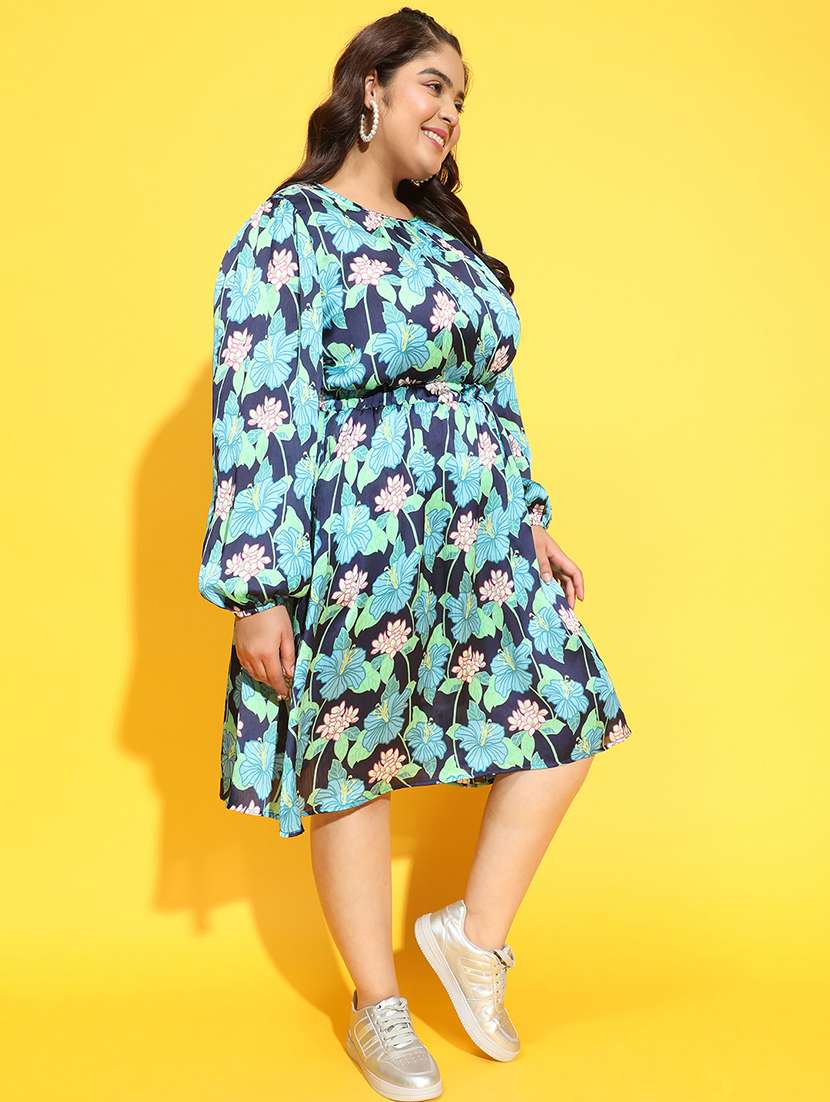 women floral print fit & flare dress - 21275426 -  Standard Image - 1