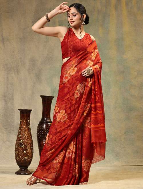 women self-designed handloom saree with blouse - 21275806 -  Standard Image - 0