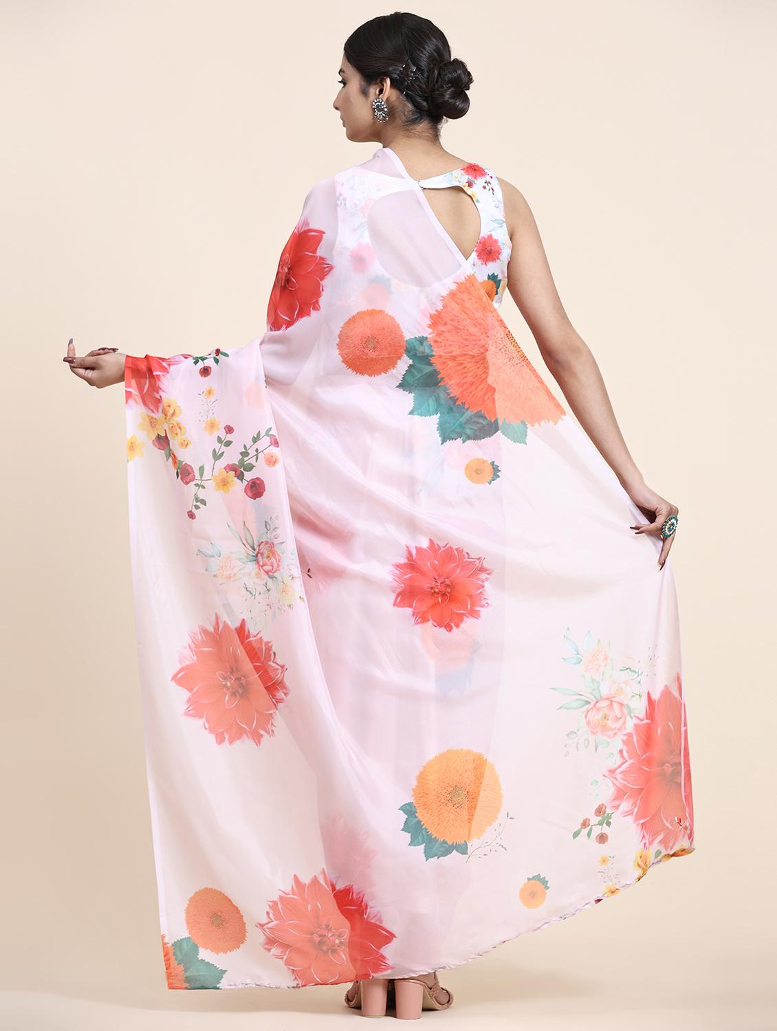 women self-designed handloom saree with blouse - 21275808 - Standard Image - 1