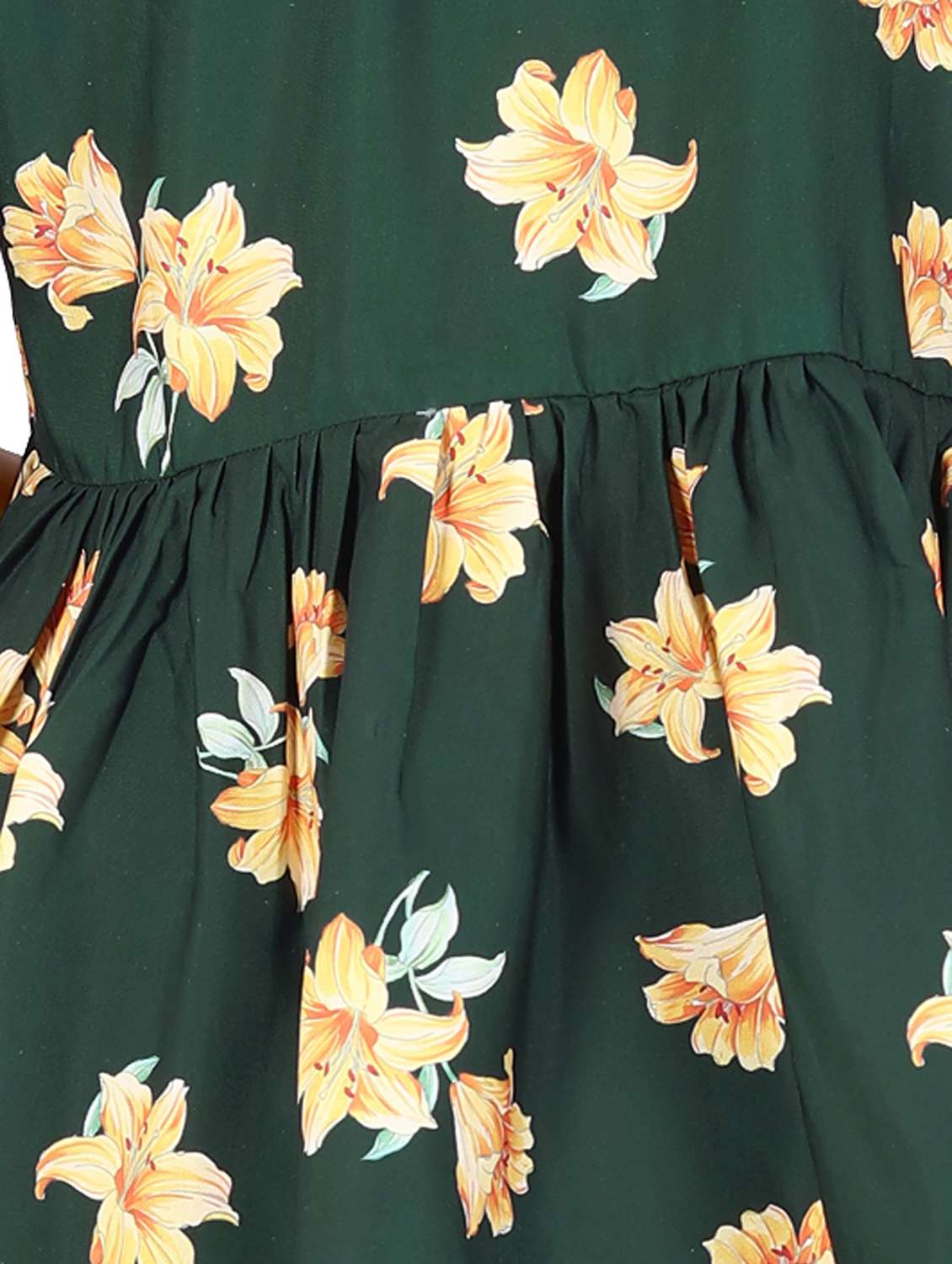 green cotton blend regular top - 21275934 - Standard Image - 4