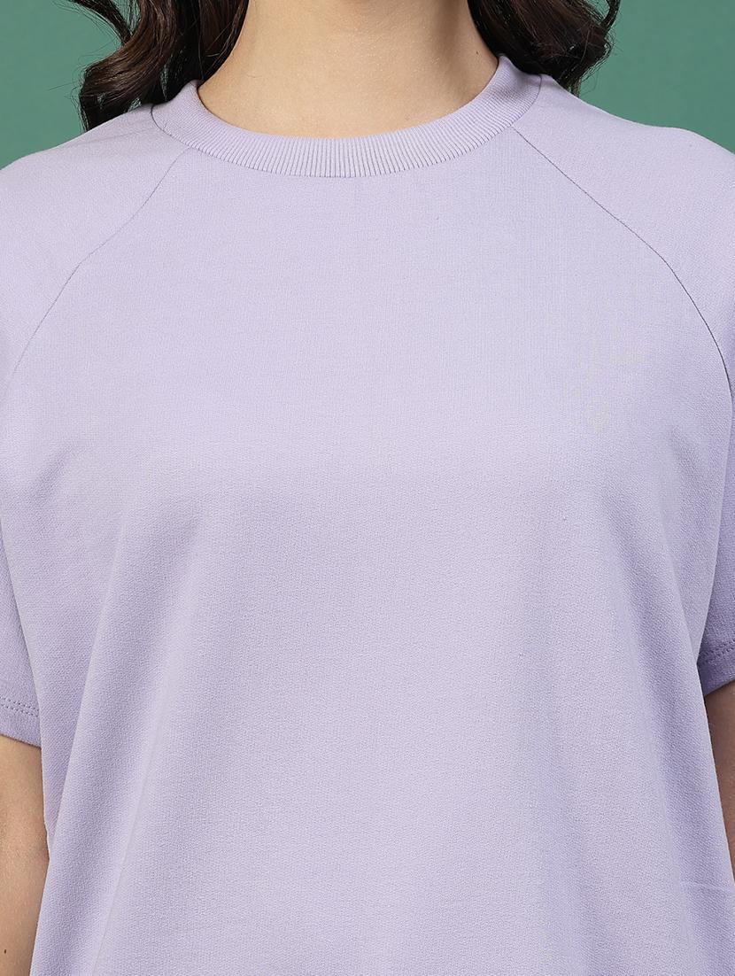 lavender cotton oversized t-shirt - 21276092 - Standard Image - 4