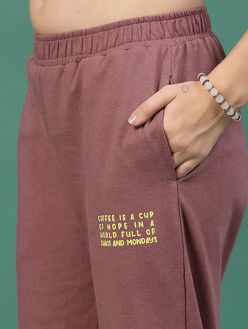 mauve cotton top and trouser co-ord set - 21276114 - Standard Image - 6