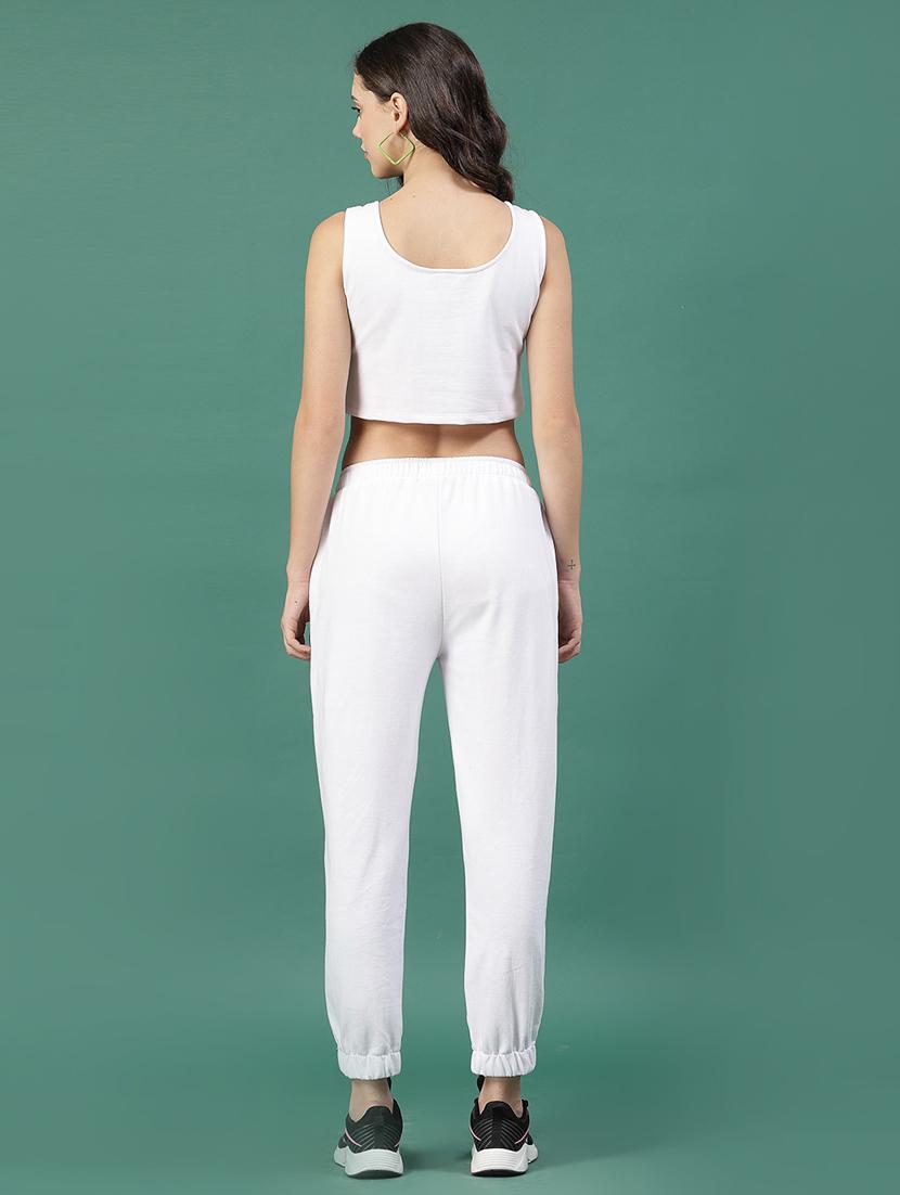 white cotton top and trouser set coord - 21276115 - Standard Image - 1