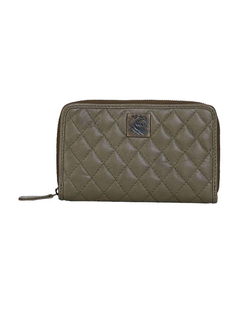 olive leather wallet