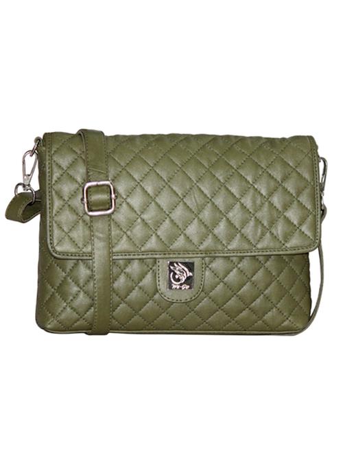 olive leather sling bag - 21276649 - Standard Image - 0