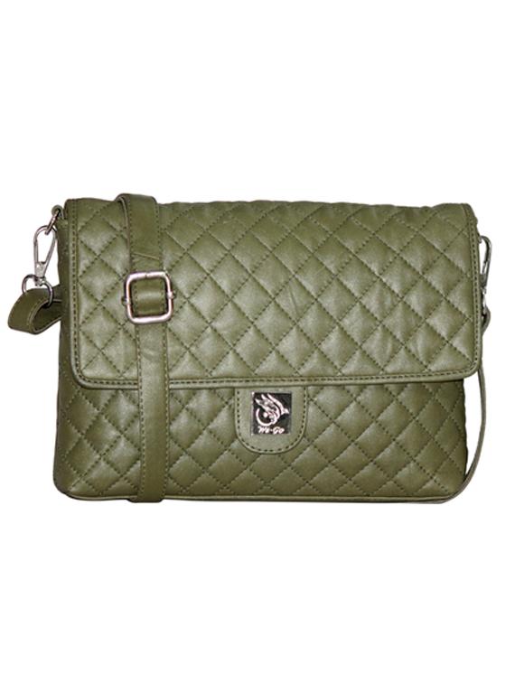 olive leather sling bag - 21276649 - Zoom Image - 0