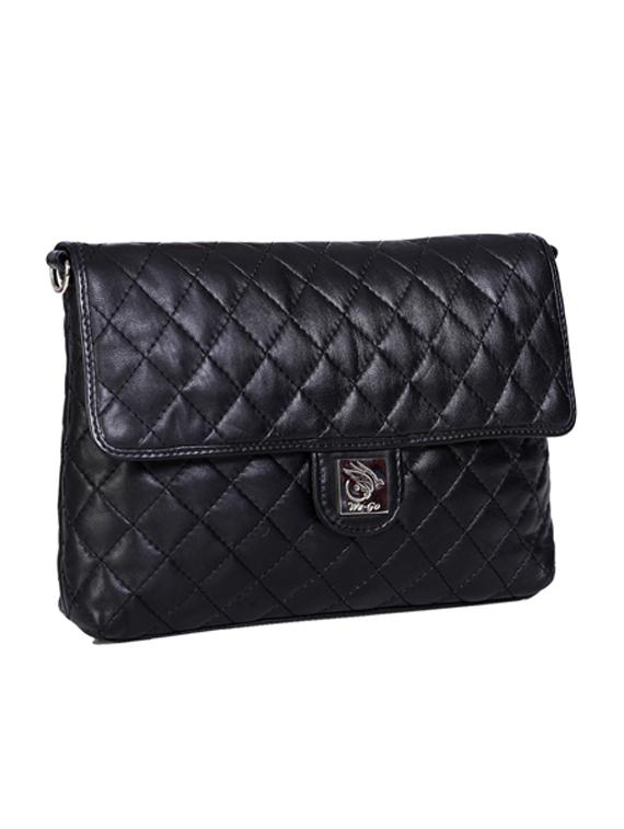 black leather sling bag - 21276650 -  Standard Image - 1