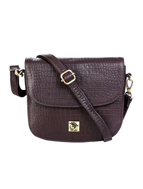 brown leather sling bag - 21276658 - Standard Image - 0