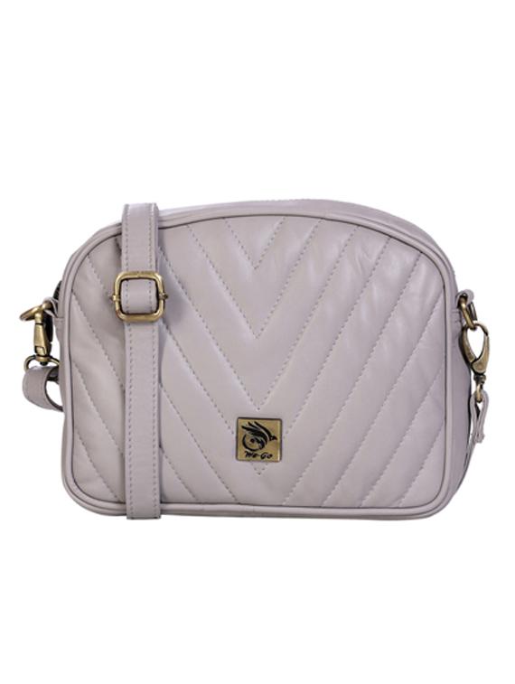 grey leather sling bag - 21276659 -  Zoom Image - 0