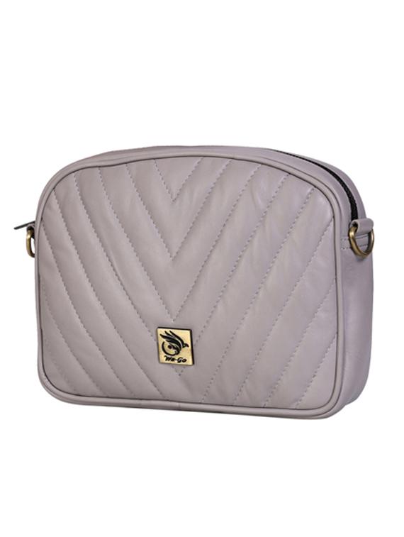 grey leather sling bag - 21276659 - Standard Image - 1