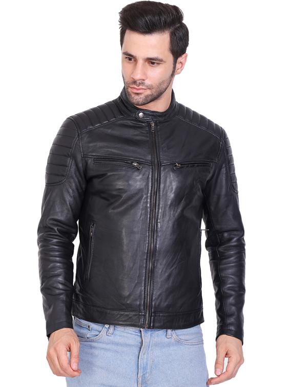 black leather biker jacket - 21276717 - Zoom Image - 0