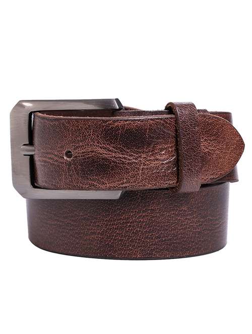 brown leather belt - 21276743 -  Standard Image - 0