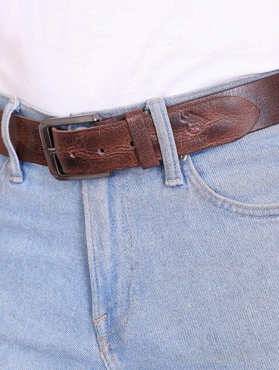 brown leather belt - 21276743 - Standard Image - 1