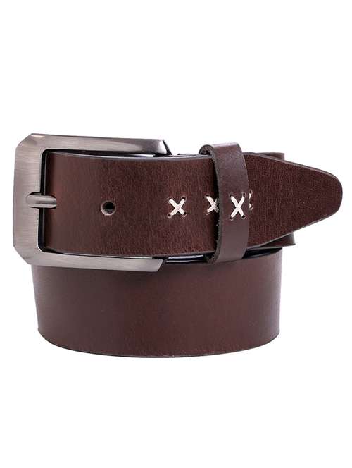 brown leather belt - 21276765 -  Standard Image - 0
