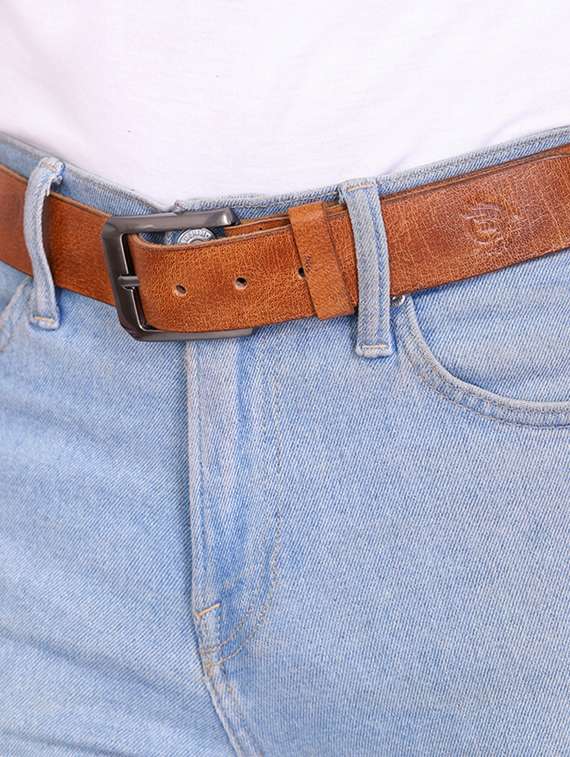 tan leather belt - 21276789 -  Standard Image - 1