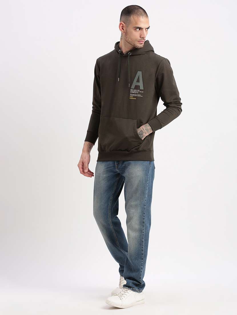 men long sleeved back print sweatshirt - 21276871 -  Standard Image - 4
