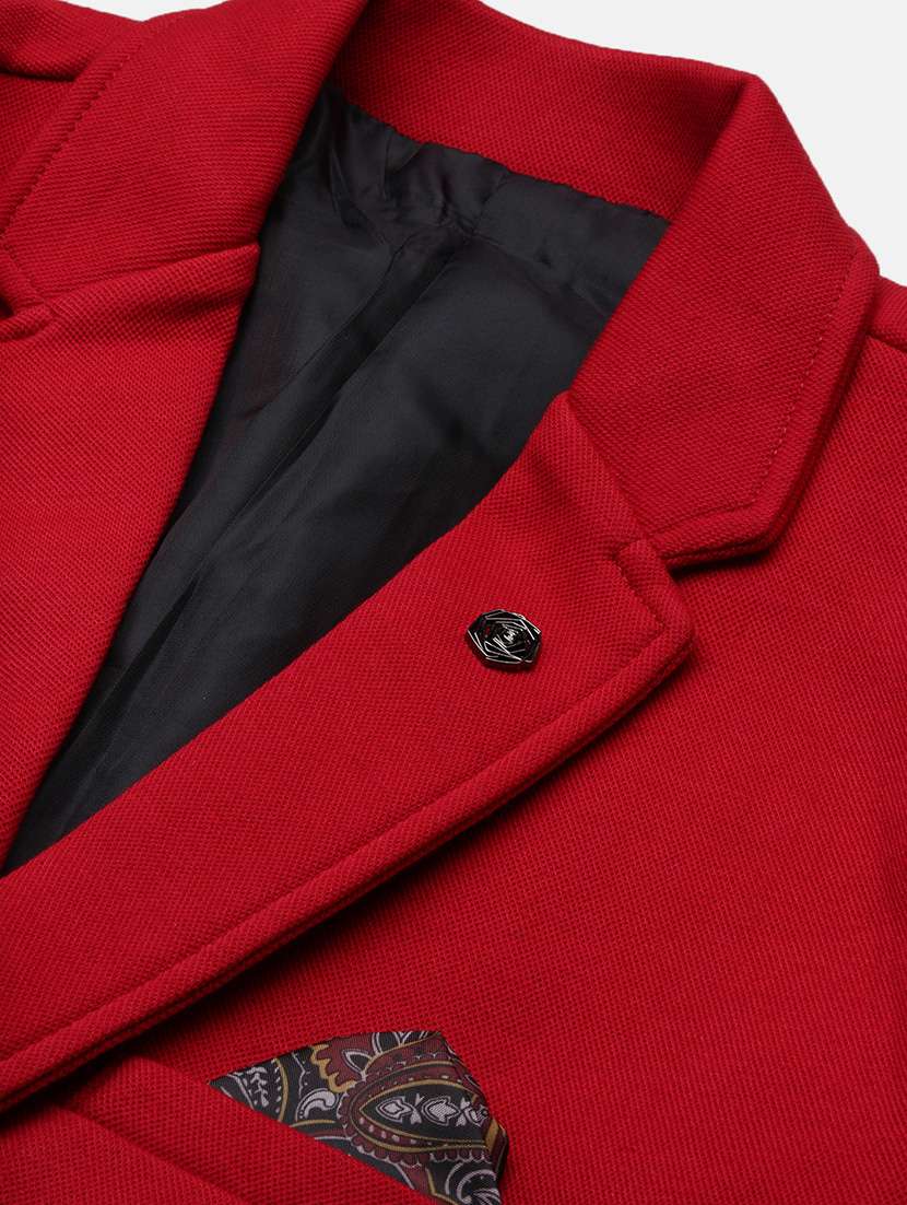 men's solid notched lapel single breasted blazer - 21276881 -  Standard Image - 6